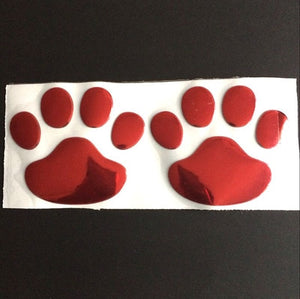 3D animal foot sticker