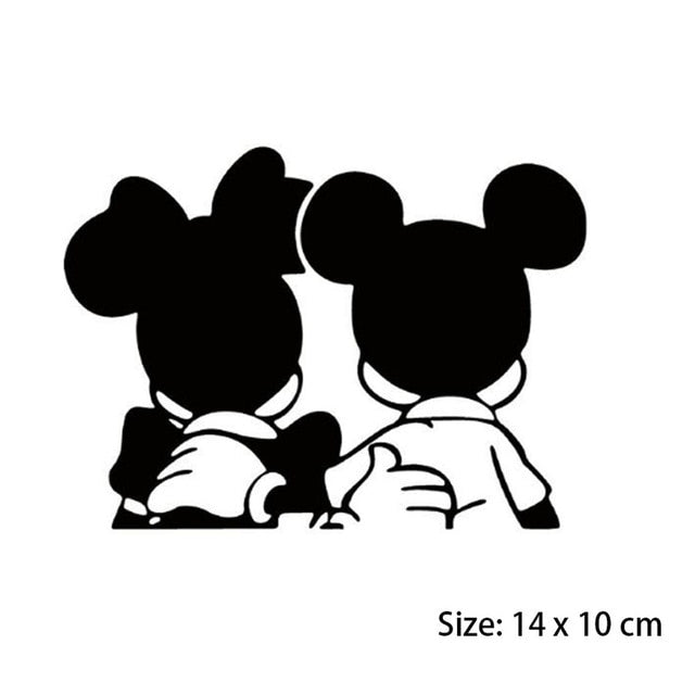Mickey Minnie car Sticker