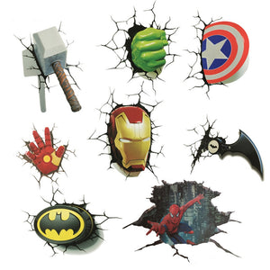 Marvel and DC sticker